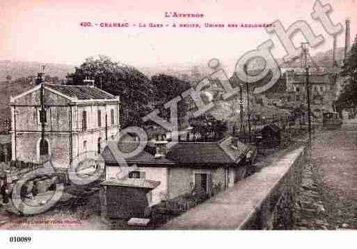 Ville de CRANSAC, carte postale ancienne