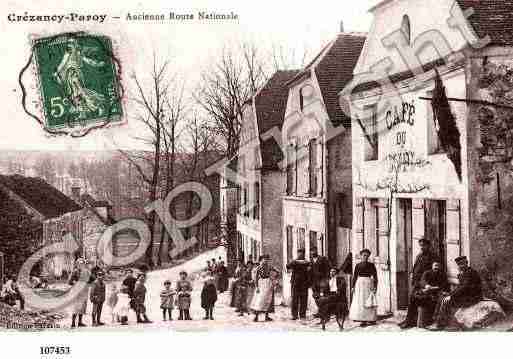 Ville de CREZANCY, carte postale ancienne