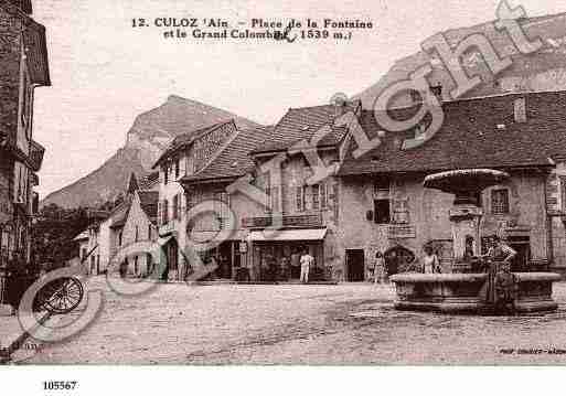 Ville de CULOZ, carte postale ancienne