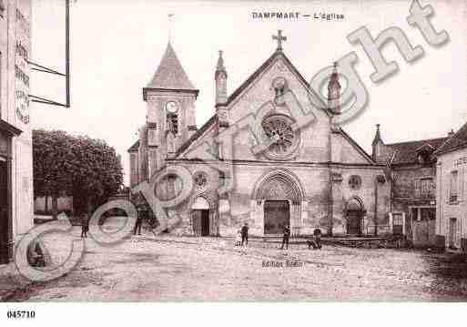 Ville de DAMPMART, carte postale ancienne