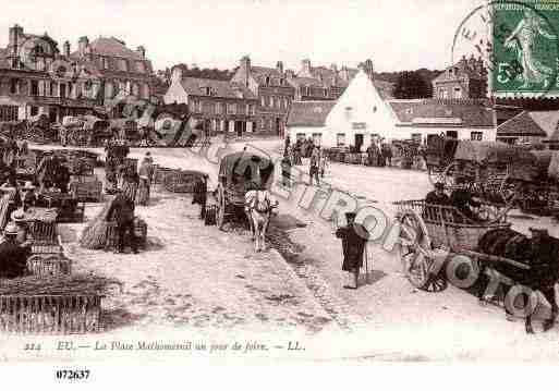 Ville de EU, carte postale ancienne