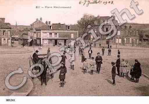 Ville de EU, carte postale ancienne