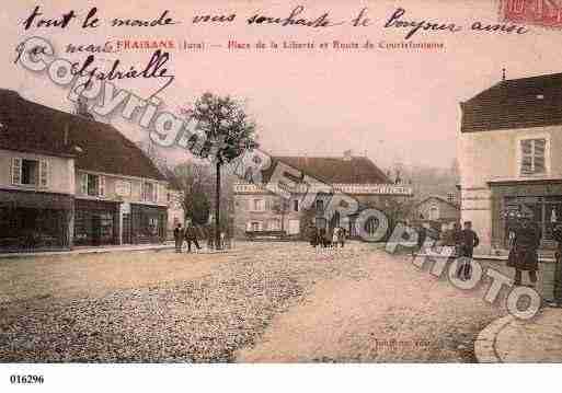 Ville de FRAISANS, carte postale ancienne