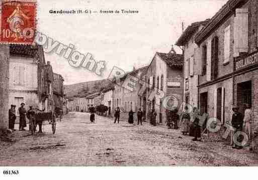 Ville de GARDOUCH, carte postale ancienne