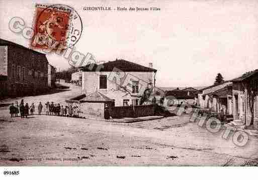 Ville de GIRONVILLE, carte postale ancienne