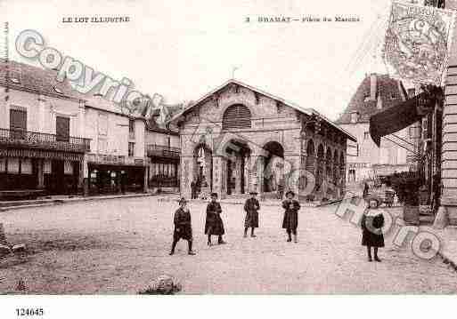 Ville de GRAMAT, carte postale ancienne