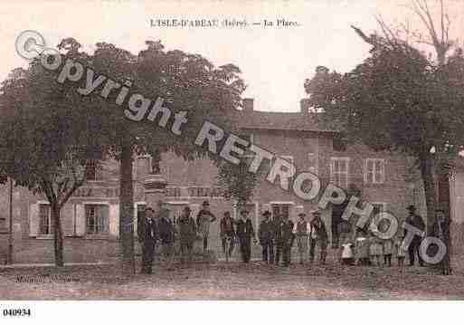 Ville de ISLED'ABEAU(L'), carte postale ancienne