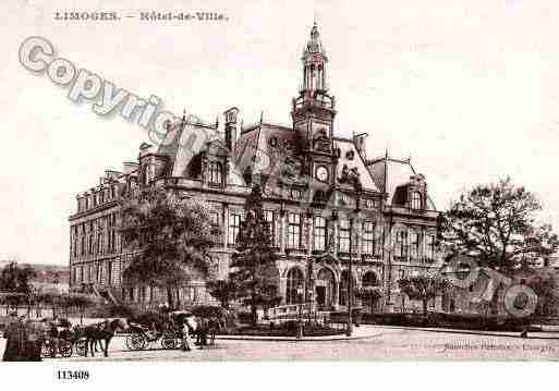 Ville de LIMOGES, carte postale ancienne