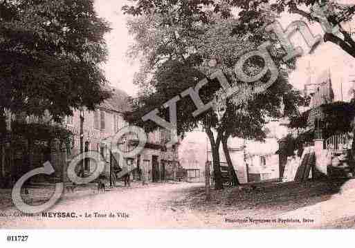 Ville de MEYSSAC, carte postale ancienne