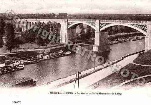 Ville de MORETSURLOING, carte postale ancienne