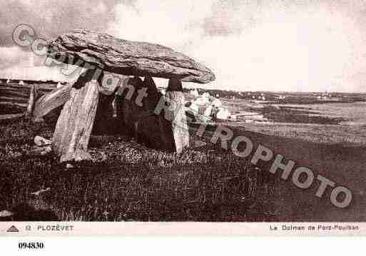 Ville de PLOZEVET, carte postale ancienne