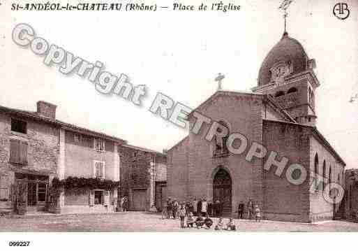 Ville de SAINTANDEOLLECHATEAU, carte postale ancienne