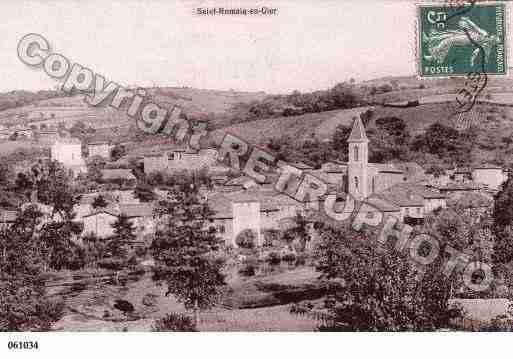 Ville de SAINTROMAINENGIER, carte postale ancienne