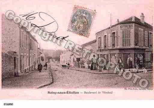 Ville de SOISYSURSEINE, carte postale ancienne