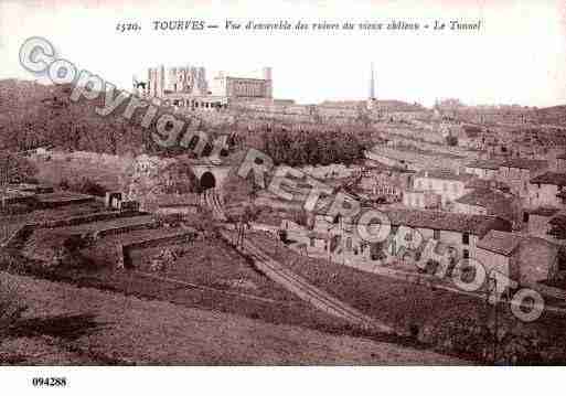 Ville de TOURVES, carte postale ancienne