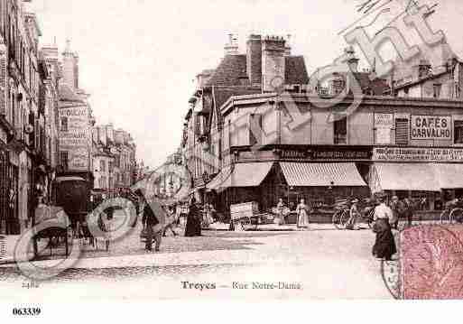 Ville de TROYES, carte postale ancienne