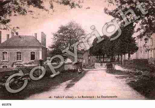 Ville de VAILLYSURSAULDRE, carte postale ancienne