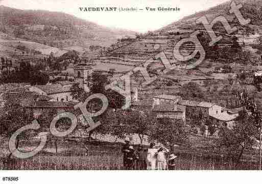 Ville de VAUDEVANT, carte postale ancienne