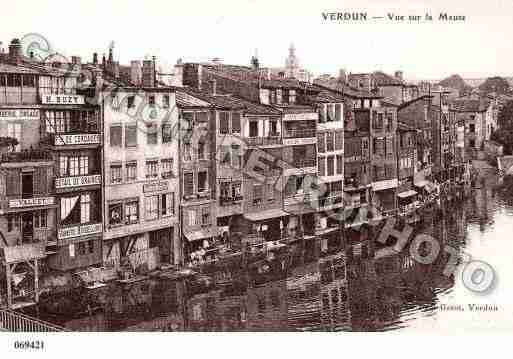 Ville de VERDUN, carte postale ancienne