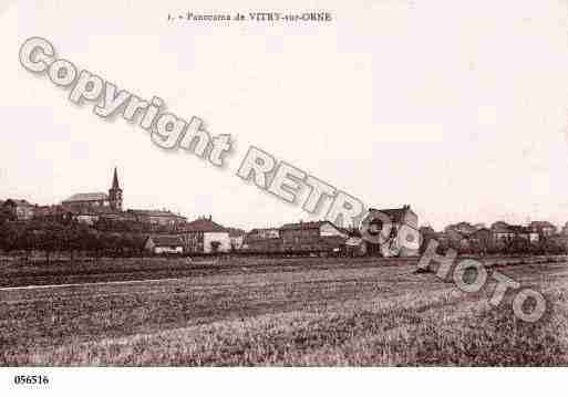 Ville de VITRYSURORNE, carte postale ancienne