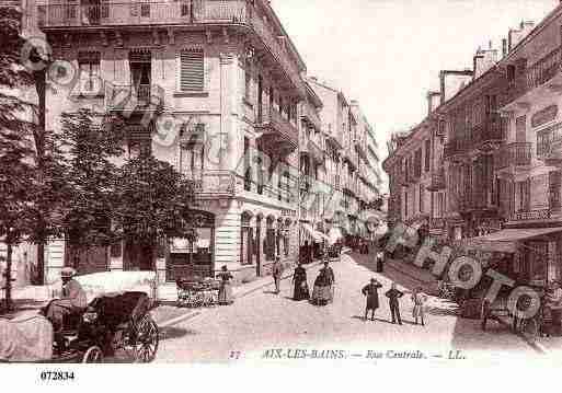 Ville de AIXLESBAINS, carte postale ancienne