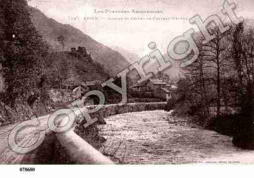 Ville de ASTON, carte postale ancienne