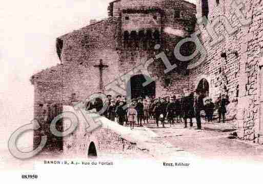 Ville de BANON, carte postale ancienne