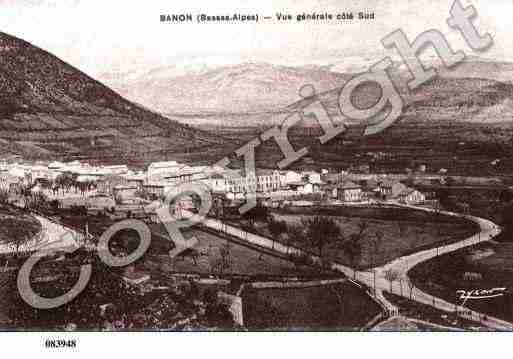 Ville de BANON, carte postale ancienne