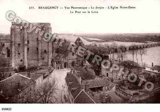 Ville de BEAUGENCY, carte postale ancienne