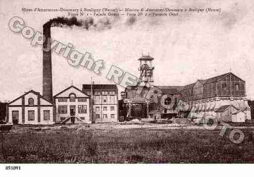 Ville de BOULIGNY, carte postale ancienne