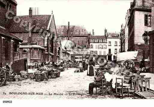 Ville de BOULOGNESURMER, carte postale ancienne