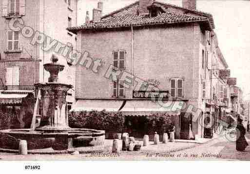 Ville de BOURGOINJALLIEU, carte postale ancienne