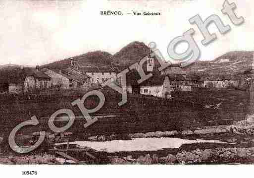 Ville de BRENOD, carte postale ancienne