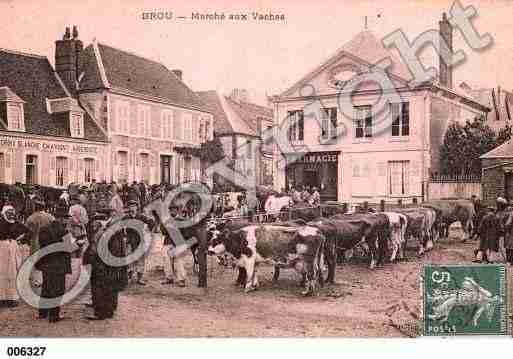 Ville de BROU, carte postale ancienne