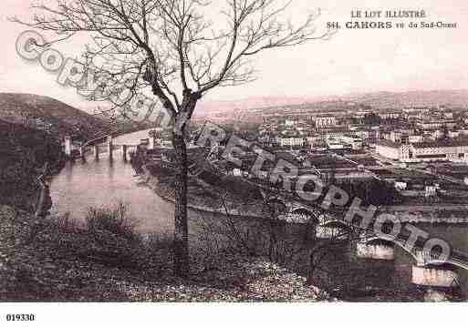 Ville de CAHORS, carte postale ancienne