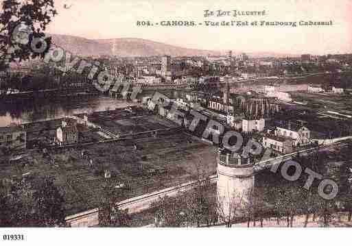 Ville de CAHORS, carte postale ancienne