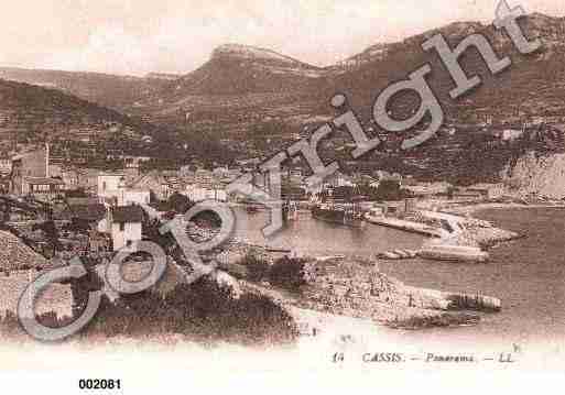 Ville de CASSIS, carte postale ancienne