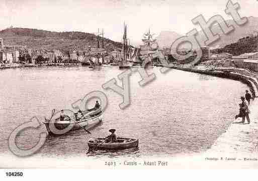 Ville de CASSIS, carte postale ancienne