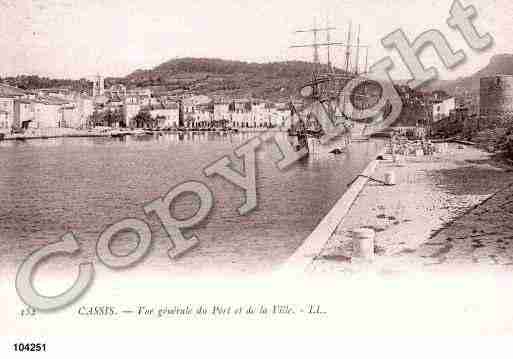 Ville de CASSIS, carte postale ancienne