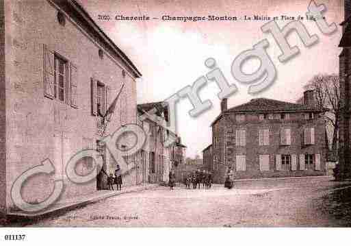 Ville de CHAMPAGNEMOUTON, carte postale ancienne