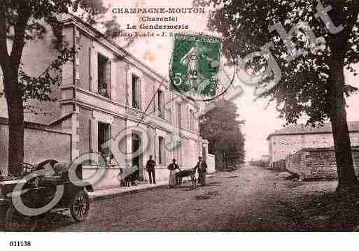 Ville de CHAMPAGNEMOUTON, carte postale ancienne