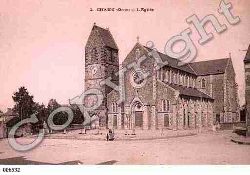 Ville de CHANU, carte postale ancienne