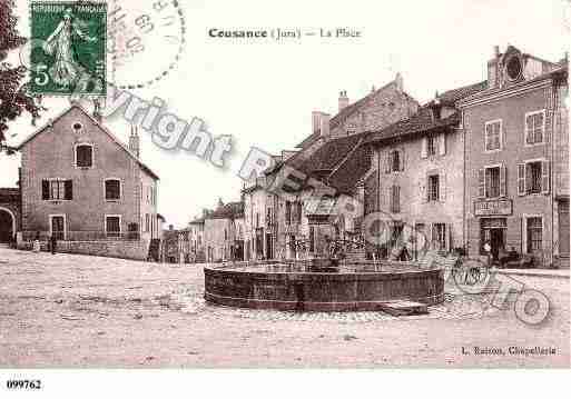 Ville de COUSANCE, carte postale ancienne