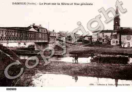 Ville de DAMVIX, carte postale ancienne