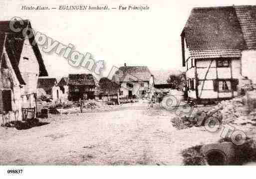 Ville de EGLINGEN, carte postale ancienne