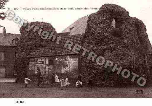 Ville de EU, carte postale ancienne