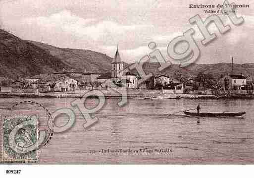 Ville de GLUN, carte postale ancienne