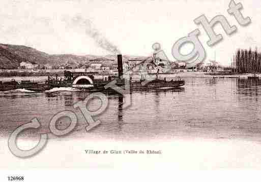 Ville de GLUN, carte postale ancienne