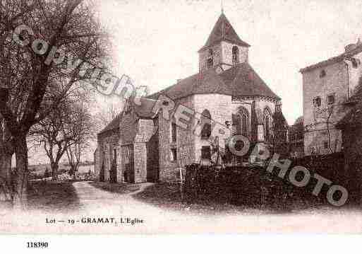 Ville de GRAMAT, carte postale ancienne