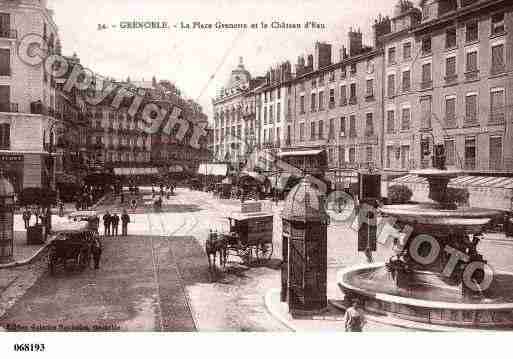 Ville de GRENOBLE, carte postale ancienne